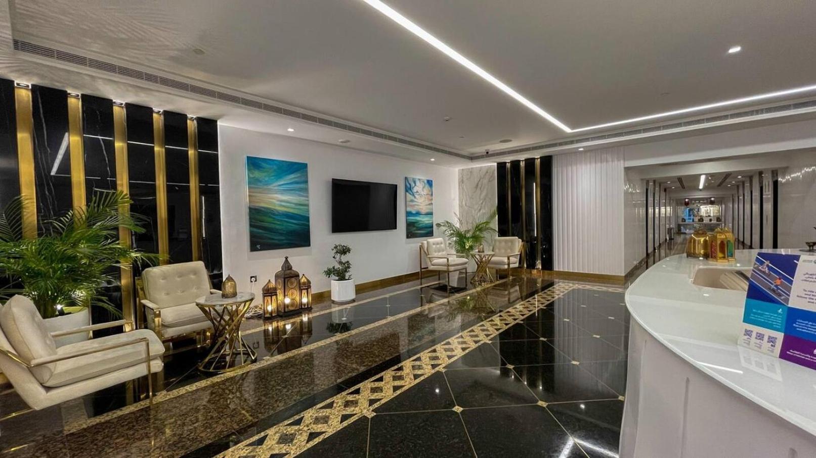Sea & Palm View Elegant 1 Bedroom Apartment Dubai Exteriör bild